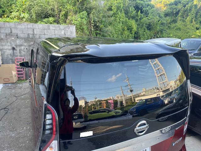 日産 セレナ ガラスコーティング 沖縄市　北中城村　うるま市　宜野湾市　浦添市　西原町　北谷町