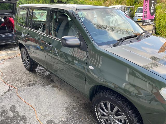 トヨタ　プロボックス　ガラスコーティング
沖縄市　北中城村　うるま市　宜野湾市　浦添市　西原町　北谷町