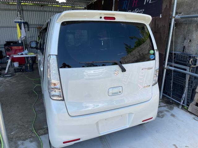 スズキ　ワゴンＲスティングレー　ガラスコーティング
沖縄市　北中城村　うるま市　宜野湾市　浦添市　西原町　北谷町