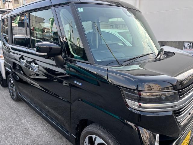 スズキ　スペーシアカスタム　ガラスコーティング
沖縄市　北中城村　うるま市　宜野湾市　浦添市　西原町　北谷町