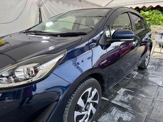 トヨタ　アクア　ガラスコーティング
沖縄市　北中城村　うるま市　宜野湾市　浦添市　西原町　北谷町