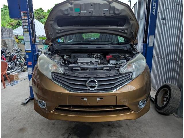 日産　ノート　電装系修理
沖縄市　北中城村　うるま市　宜野湾市　浦添市　西原町　北谷町