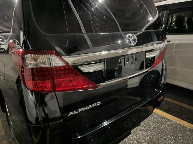 アルファード　20系　字光式ナンバープレート　トヨタ　その他電装系取付　　沖縄市　北中城村　恩納村　北谷町　読谷村　うるま市　北中城村　嘉手納町