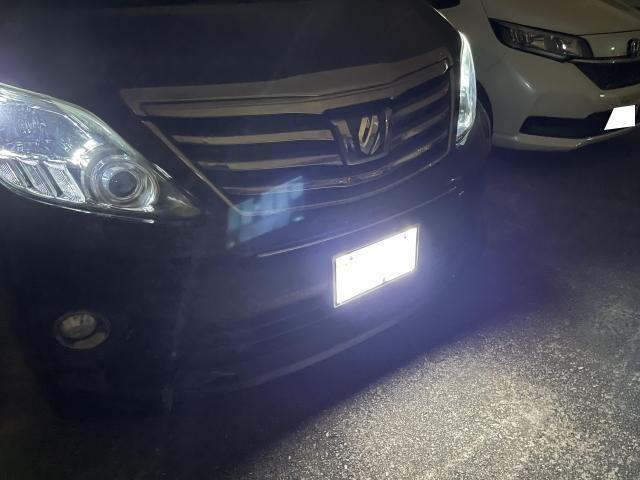 アルファード　20系　字光式ナンバープレート　トヨタ　その他電装系取付　　沖縄市　北中城村　恩納村　北谷町　読谷村　うるま市　北中城村　嘉手納町