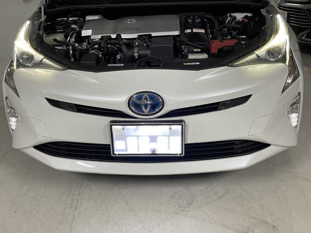 プリウス　その他電装系取付　５０系　字光式ナンバープレート取付　沖縄市　恩納村　うるま市　北中城村　嘉手納町　北谷町　