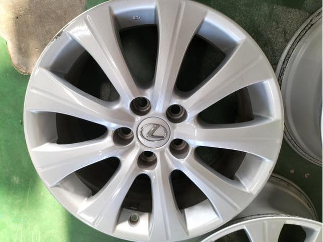 中古ホイール レクサス 17インチ 純正ホイール 7.5J 4本セット 沖縄