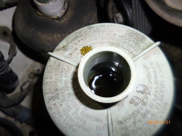 オデッセイ　パワーステアリングポンプ交換　　異音　オイル漏れ