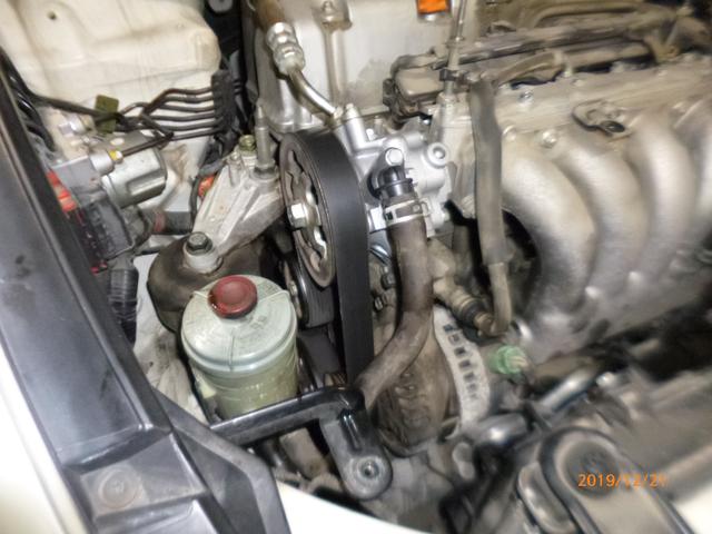 オデッセイ　パワーステアリングポンプ交換　　異音　オイル漏れ