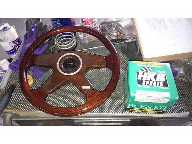 トヨタクラウン　ハンドル取り付け　松本市のお客様