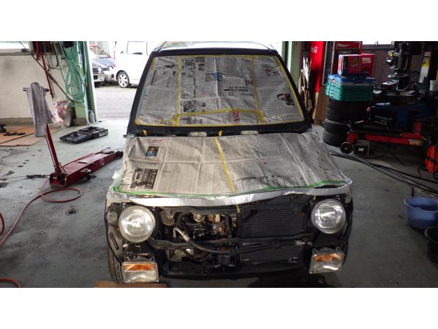 スズキ アルトワークス RS/X ルーフ塗装準備 長野県安曇野市