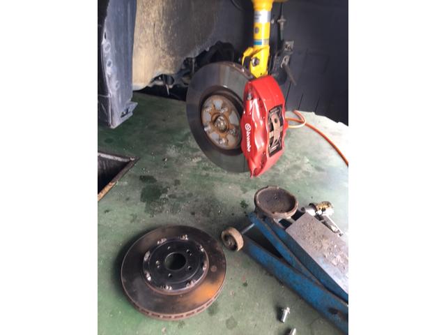 ランサー　エボⅩ　足回り交換　タイヤ交換