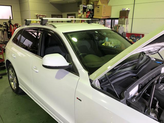 アウデイ　Q5　タイヤ交換　235/55R19　LLC水漏れ