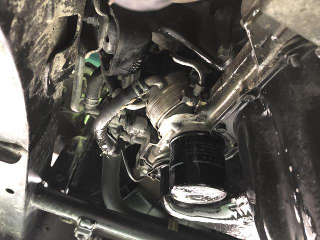 ジムニー　オイル漏れ　JB23　修理　