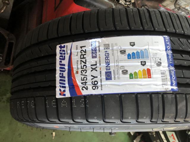 アルファード　タイヤ持込タイヤ交換　21インチ　245/35R21