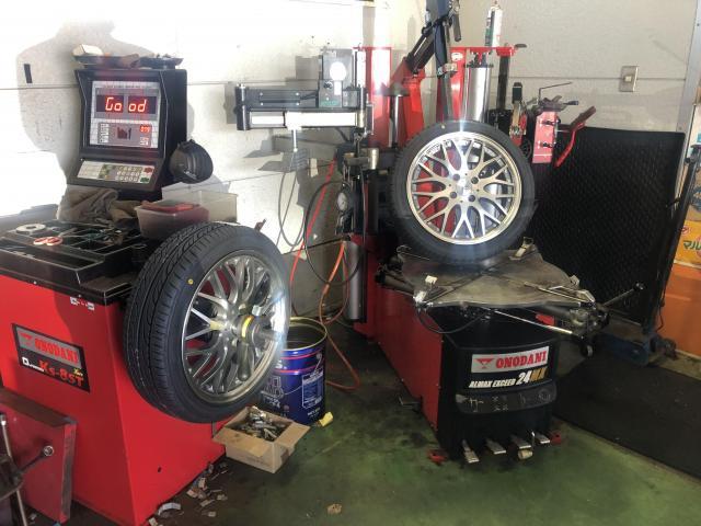 愛媛県松山市　ホンダ　NBOX　タイヤ持ち込み交換