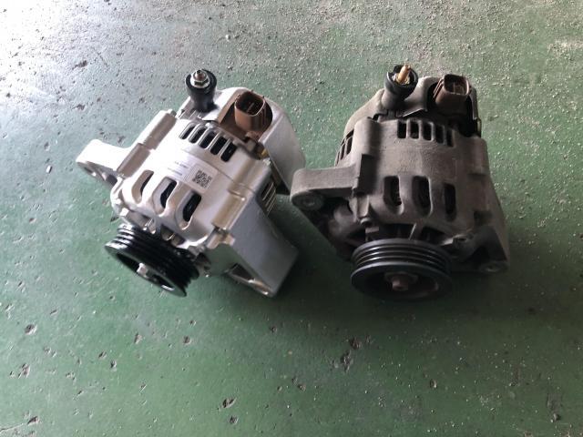 愛媛県松山市余戸南　ホンダ　バモス　ダイナモ交換　オルタネーター交換　