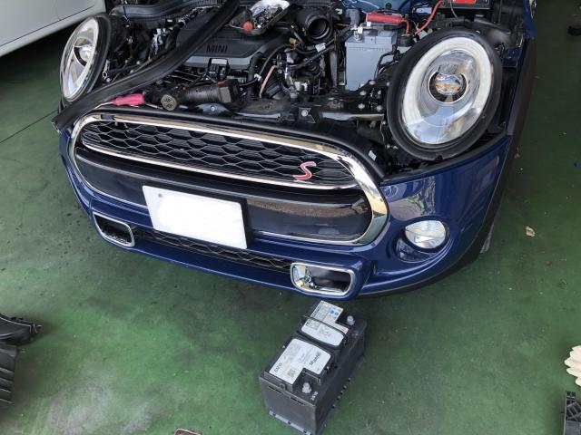 愛媛県松山市余戸南　MINI　バッテリー交換