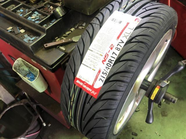 愛媛県松山市余戸南　フォルクスワーゲン　ゴルフ　タイヤ交換　楽天　タイヤ持込交換