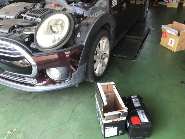 愛媛県松山市余戸南　ＭＩＮＩ　ＭＩＮＩ　バッテリー交換　ミニバッテリー交換　クラブマンバッテリー交換

