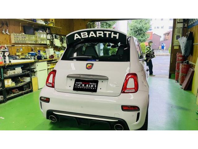 FIAT　ABARTH　（フィアット　アバルト）にボディーコーティング　＆　レーダー・デカール施工　愛知県　名古屋市　中区