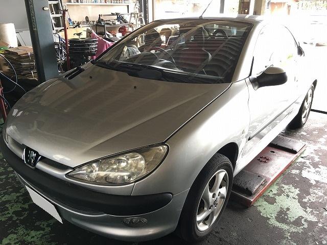 Peugeot　206CC　車検整備