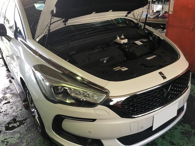 【岐阜　シトロエン専門店】DS5　エンジンオイル交換