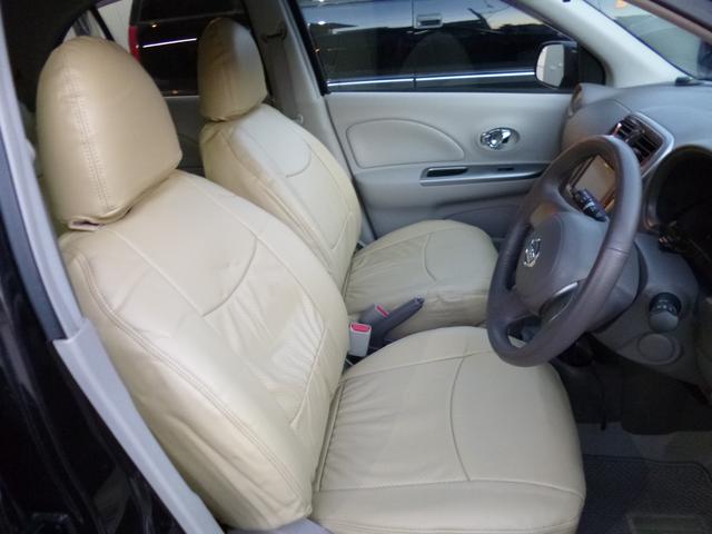 マーチ　レザーシートカバー取付　日進市