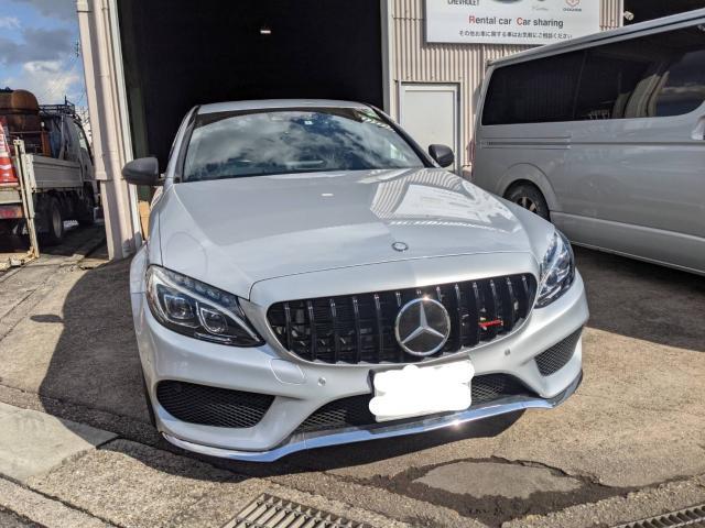 メルセデスベンツ　Cクラスセダン　W205 　パナメリカーナグリル交換