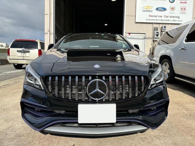 M・ベンツ　CLAクラス　ＣＬＡ４５　グリル交換＆裏面ネット貼り　