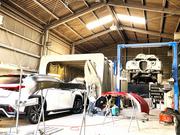 自社内に塗装ブースを完備