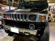 ハマー H2 社外LEDヘッドライト、LEDフォグライト取付 アメ車 カスタム
