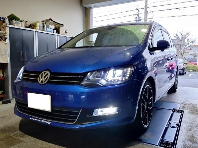 フォルクスワーゲン　シャラン　ヘッドライト交換フォグライト交換　LED　法定点検　輸入車　欧州車　カスタム　修理　車検　愛知　豊橋　豊川　蒲郡　浜松　BELLOF　7N　ヘッドランプ　フォグランプ　暗い　VW　HID