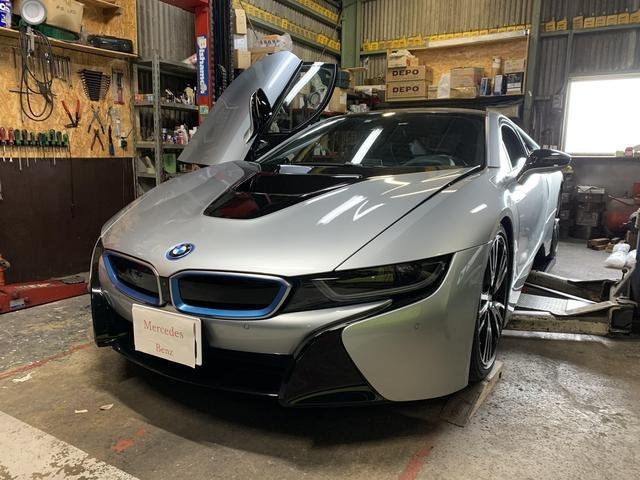 BMW　I8　足回り交換　ショックアブソーバー　スプリング　ローダウン　岐阜県大垣市　輸入車　修理　販売　異音点検