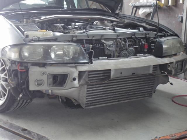 日産 スカイライン GT-R33 R33 フロントバンパー 鈑金 修理 整備 日産 スカイライン GT-R33 R33 フロントバンパー 鈑金 修理 整備