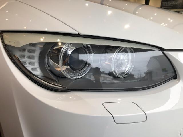 BMW 318i ヘッドライト 磨き ヘッドライト コーティング 埼玉 八潮 車検 内装 天張り 張替え ETC ドラレコ コーティング アンドロイドナビ 取付 カスタム ドレスアップ パーツ持込 歓迎