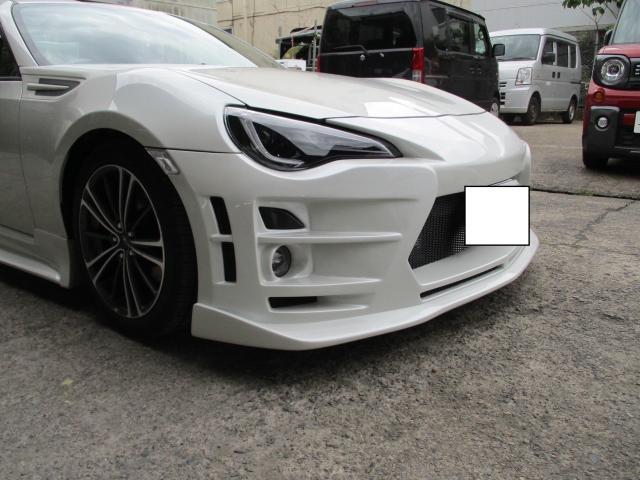 スバル BRZ フロントバンパー 傷直し 埼玉 八潮 車検 内装 天張り 張替え ETC ドラレコ アンドロイドナビ 取付 カスタム ドレスアップ パーツ持込歓迎