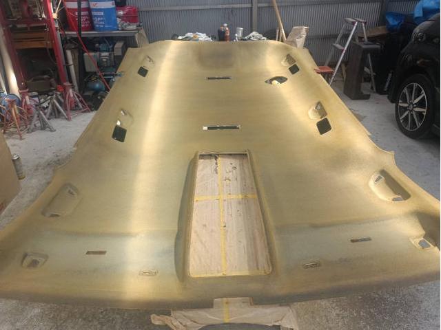 【フォルクスワーゲン・シャラン】天井たるみの補修＆張り替え