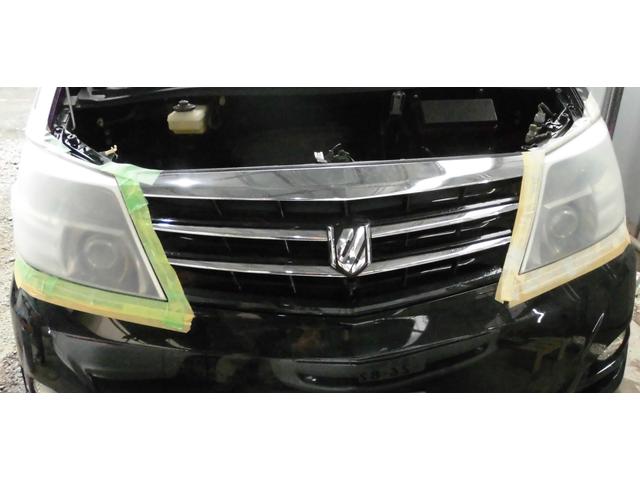 トヨタ　アルファード１０　ヘッドライトコーティング