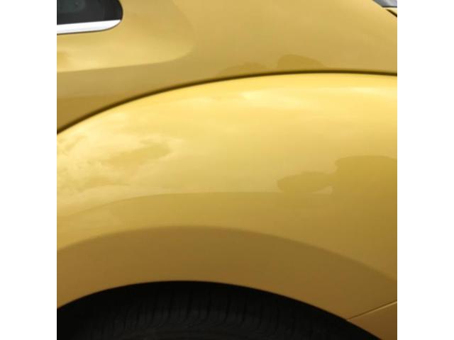 VW フォルクスワーゲン　ビートル　ベース　黄色　キズ　傷　ヘコミ　修理　板金　横浜　青葉区　