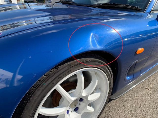 マツダ　ＲＸ－７　左フロント部修理