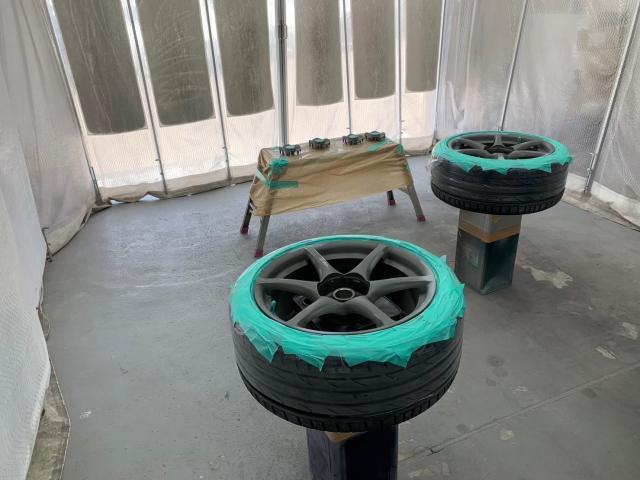 日産　スカイライン　ホイール修理、ヘッドランプコーティング施工