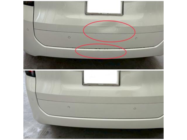 ホンダ　フリード　リアゲート・リアバンパー修理、ガラスコーティング