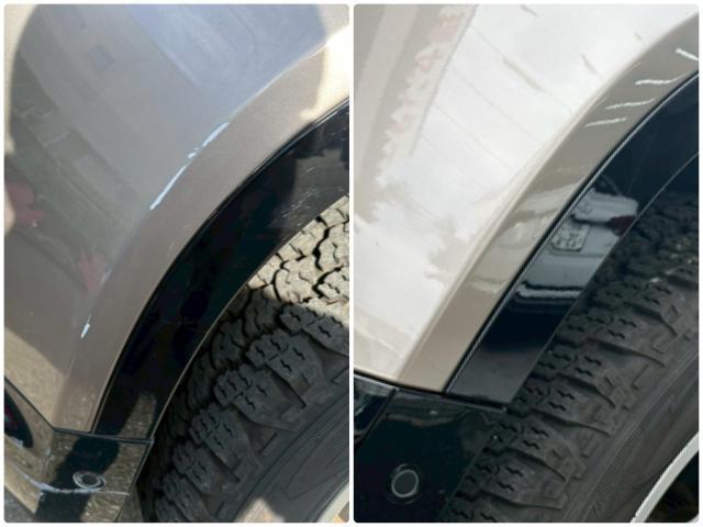 ランドローバー　ディフェンダー　左フロントバンパー、左フロントフェンダー修理