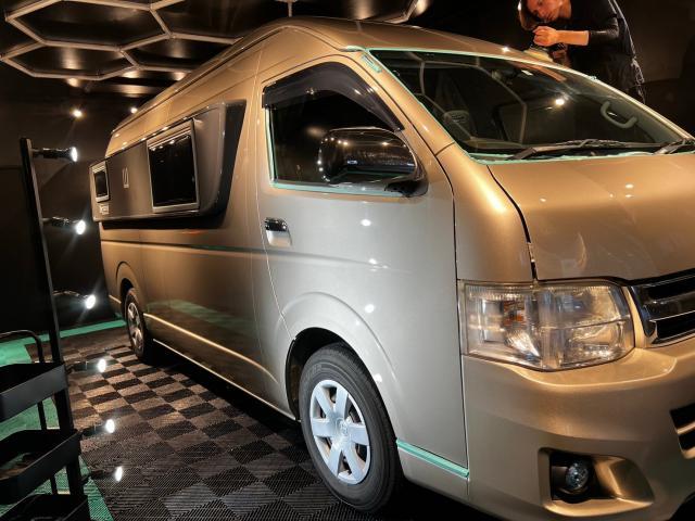 トヨタ　ハイエース バーデン　エシュロンニューバージョン コーティング ／ ルームクリーニングのご紹介です。東京都世田谷区のジェミーズ株式会社。渋谷区　目黒区　港区　品川区　神奈川県　新規のお客様大歓迎。代車　レッカー