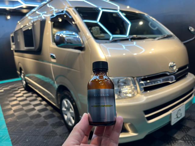 トヨタ　ハイエース バーデン　エシュロンニューバージョン コーティング ／ ルームクリーニングのご紹介です。東京都世田谷区のジェミーズ株式会社。渋谷区　目黒区　港区　品川区　神奈川県　新規のお客様大歓迎。代車　レッカー