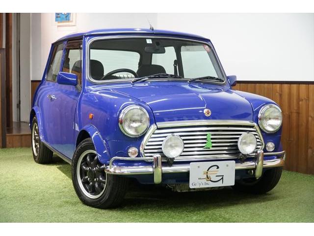 入庫情報 1998年モデル ROVER MINI（ローバーミニ）ポールスミス・ミニ 1500台限定車 東京都世田谷区のジェミーズ株式会社。渋谷区　目黒区　港区　品川区　神奈川県　横浜市　川崎市　新規のお客様大歓迎。代車　レッカー