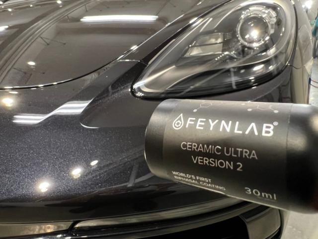ポルシェ ケイマンGTS/ファインラボ セラミックウルトラV2+オリジナルセラミックコーティングのご紹介です。東京都世田谷区のジェミーズ株式会社。渋谷区 目黒区 港区 品川区 神奈川県 横浜市 川崎市 新規のお客様大歓迎。代車 レッカー