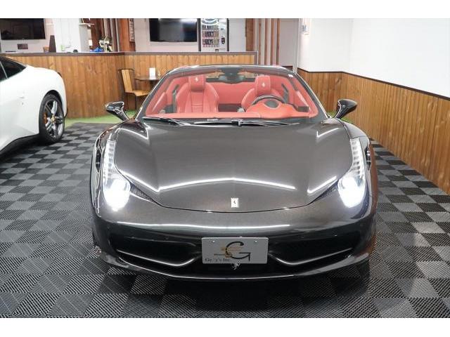 入庫情報　2013年モデル Ferrari　458スパイダー クライスジーク可変マフラー カロッツェリアワンオフナビ ディーラー車東京都世田谷区のジェミーズ株式会社　渋谷区　目黒区　港区　品川区新規のお客様大歓迎　代車　レッカー