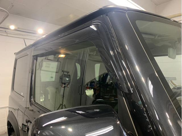 スズキ ジムニーにサイドバイザーの取付カスタムを致しました。東京都世田谷区のジェミーズ株式会社　渋谷区　目黒区　港区　品川区　新規のお客様大歓迎　代車　レッカー