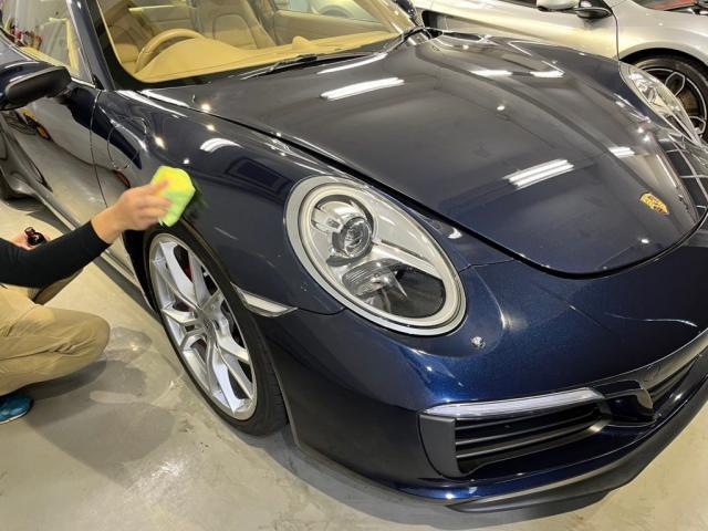 ポルシェ　911カレラS（Type991）　エシュロン ニューバージョン ポリッシュメンテナンスのご紹介です。東京都世田谷区のジェミーズ株式会社　渋谷区　目黒区　港区　品川区　神奈川県　横浜市　新規のお客様大歓迎　代車　レッカー